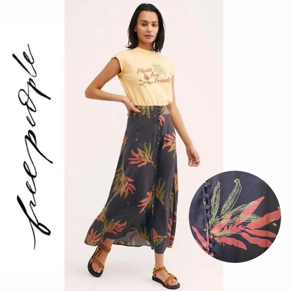 Free People | Satin Maxi Skirt